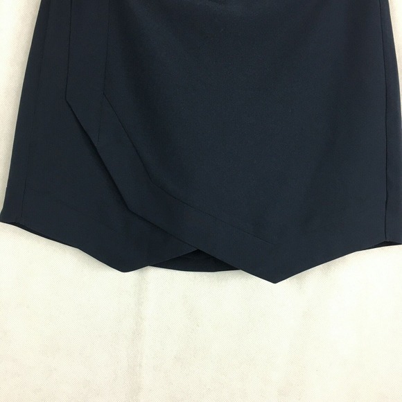 Anchors & Dove Skorts Womens Sz 2 Navy Blue Stretch Wrap Tiered Skirt - Picture 2 of 10